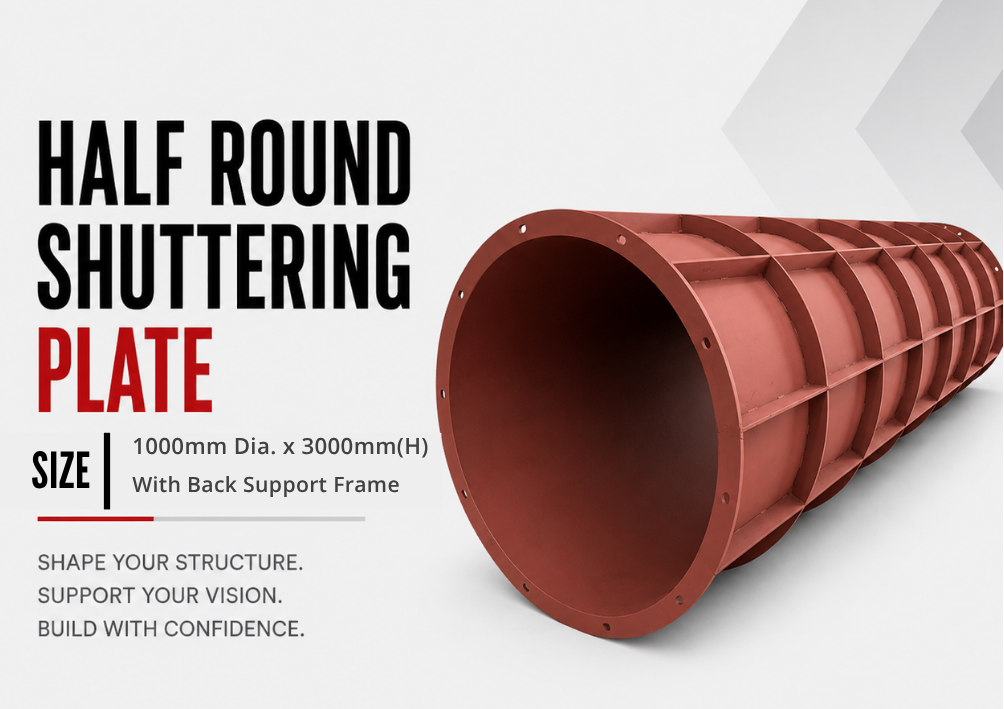 Half Round Shuttering Plate (1000mm Dia)